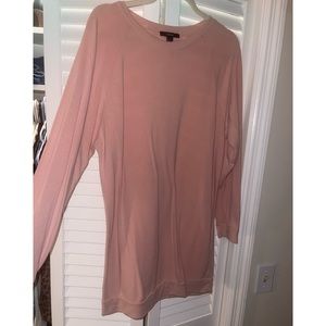Forever 21 long pink sweater top